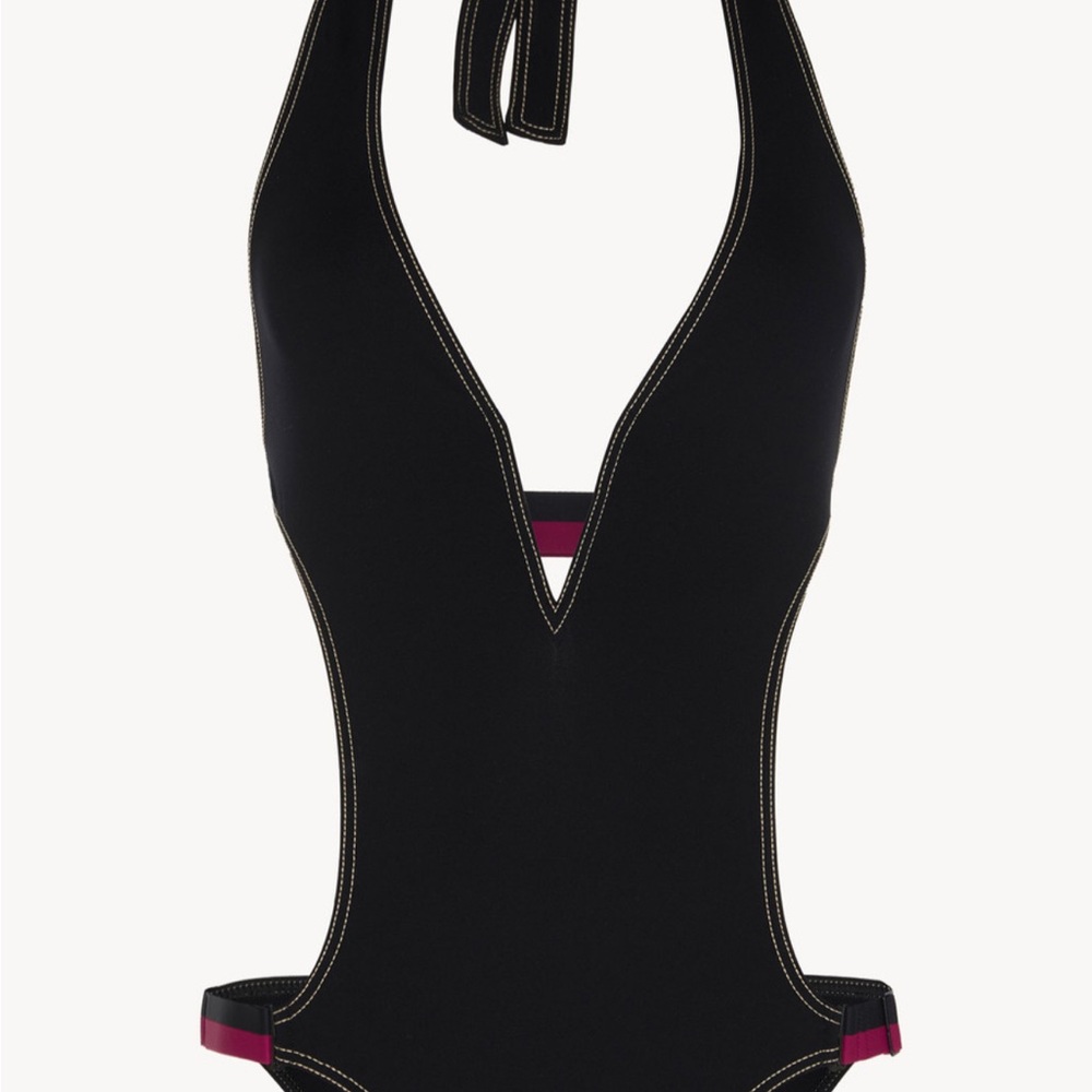 La Perla when the summer comes Black and Pink One-Piece Swimsuit